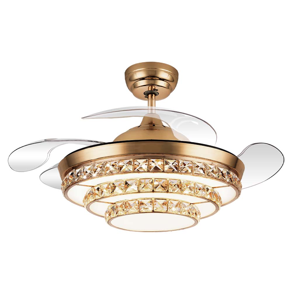 Ventilador de Techo Mil Luces VEN-HARLOW DORADO-72W