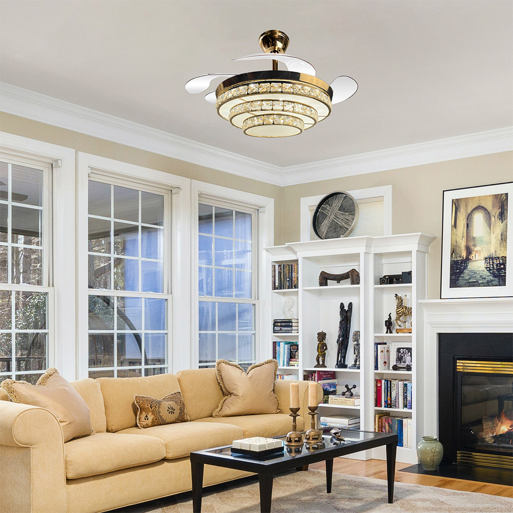 Foto 6 | Ventilador de Techo Mil Luces VEN-HARLOW DORADO-72W