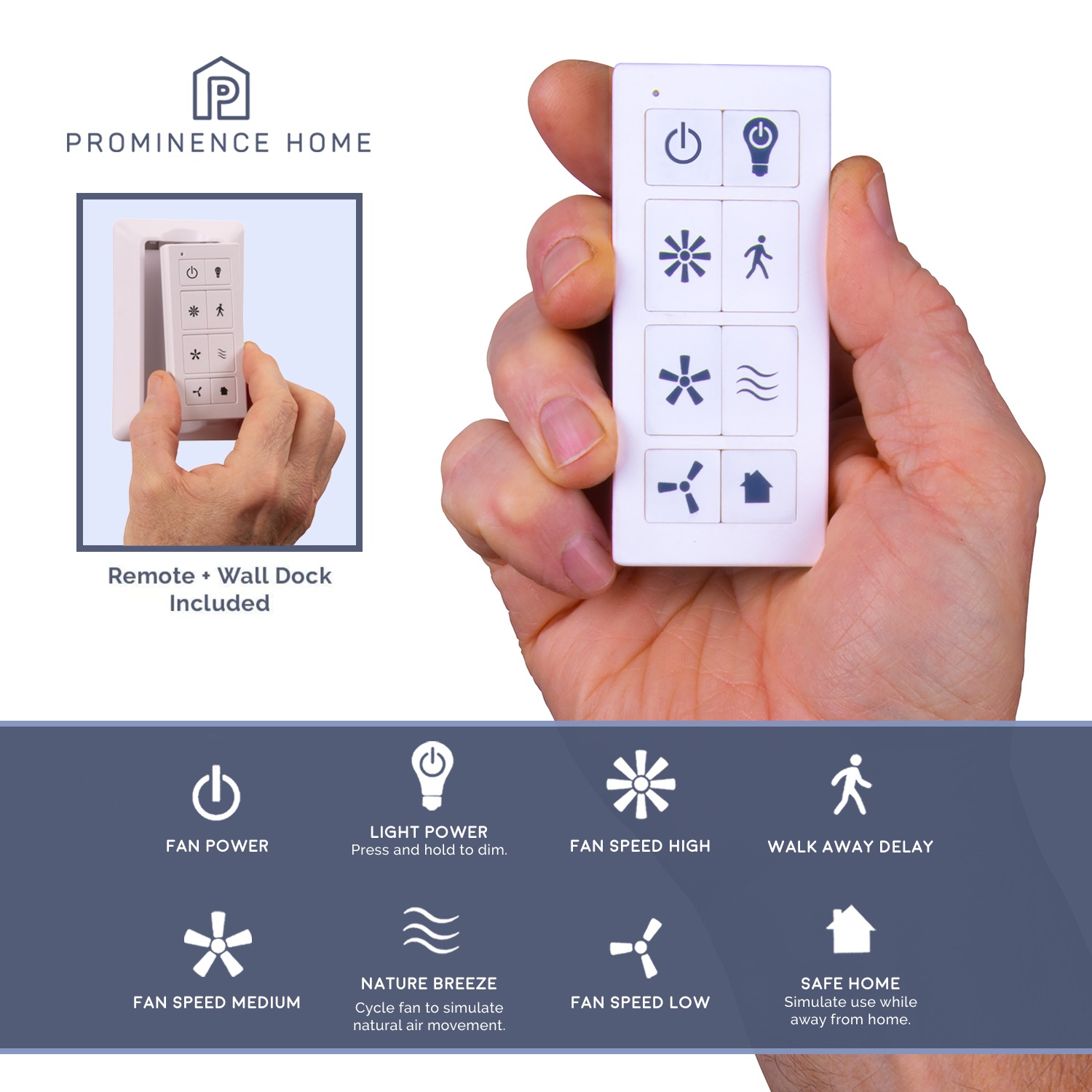 Foto 7 pulgar | Ventilador de Techo  Prominence Home Dorsey 52" Blanco