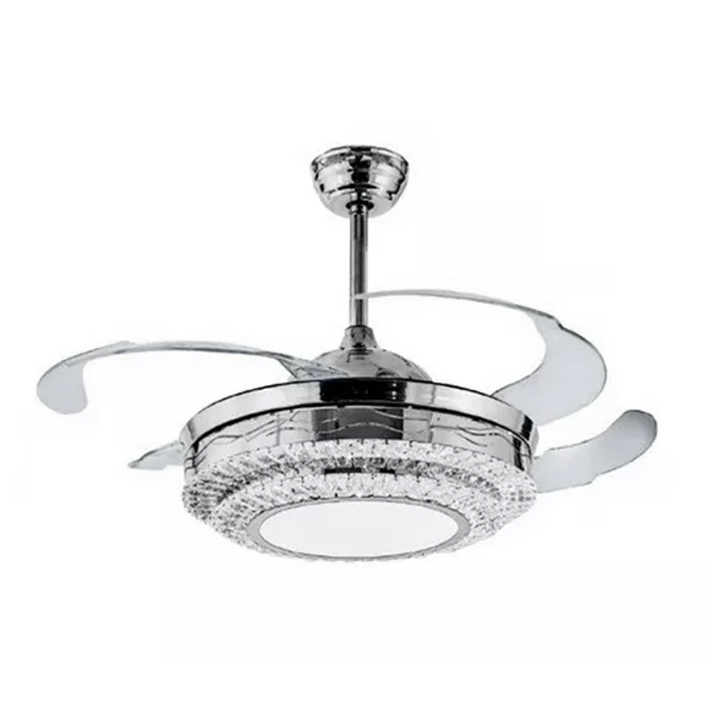 Ventilador de Techo Elegante con Lámpara Led de Cristal Megaluz F8560a-500