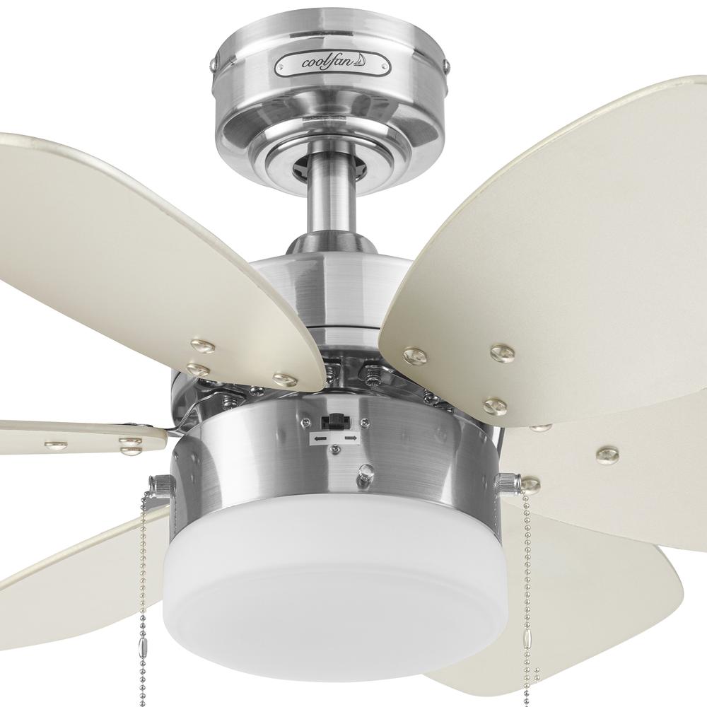 Foto 5 pulgar | Ventilador Coolfan De Techo Lombardo 30'' Níquel Cepillado