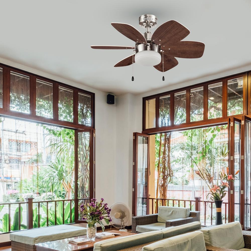 Foto 7 pulgar | Ventilador Coolfan De Techo Lombardo 30'' Níquel Cepillado