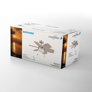 Foto 7 | Ventilador Coolfan De Techo Lombardo 30'' Níquel Cepillado