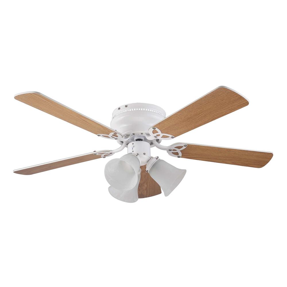 Ventilador Coolfan De Techo Brisa 3 Luces 42'' Blanco