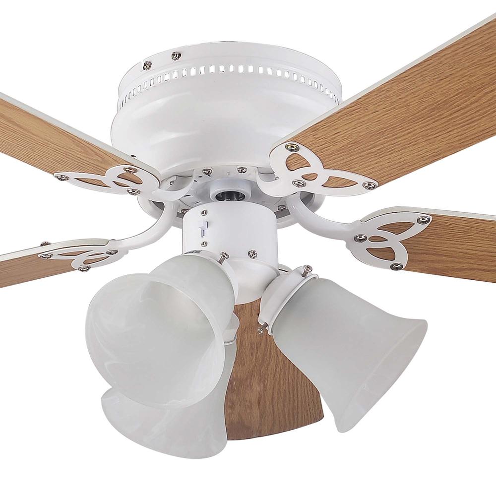 Foto 5 pulgar | Ventilador Coolfan De Techo Brisa 3 Luces 42'' Blanco