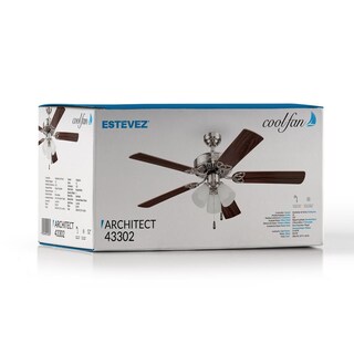 Foto 7 | Ventilador Coolfan De Techo Architect 52'' Níquel Cepillado