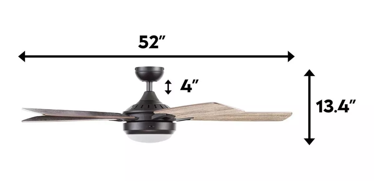 Foto 5 pulgar | Ventilador De Techo Led De 52 Pulgadas Con Control Remoto