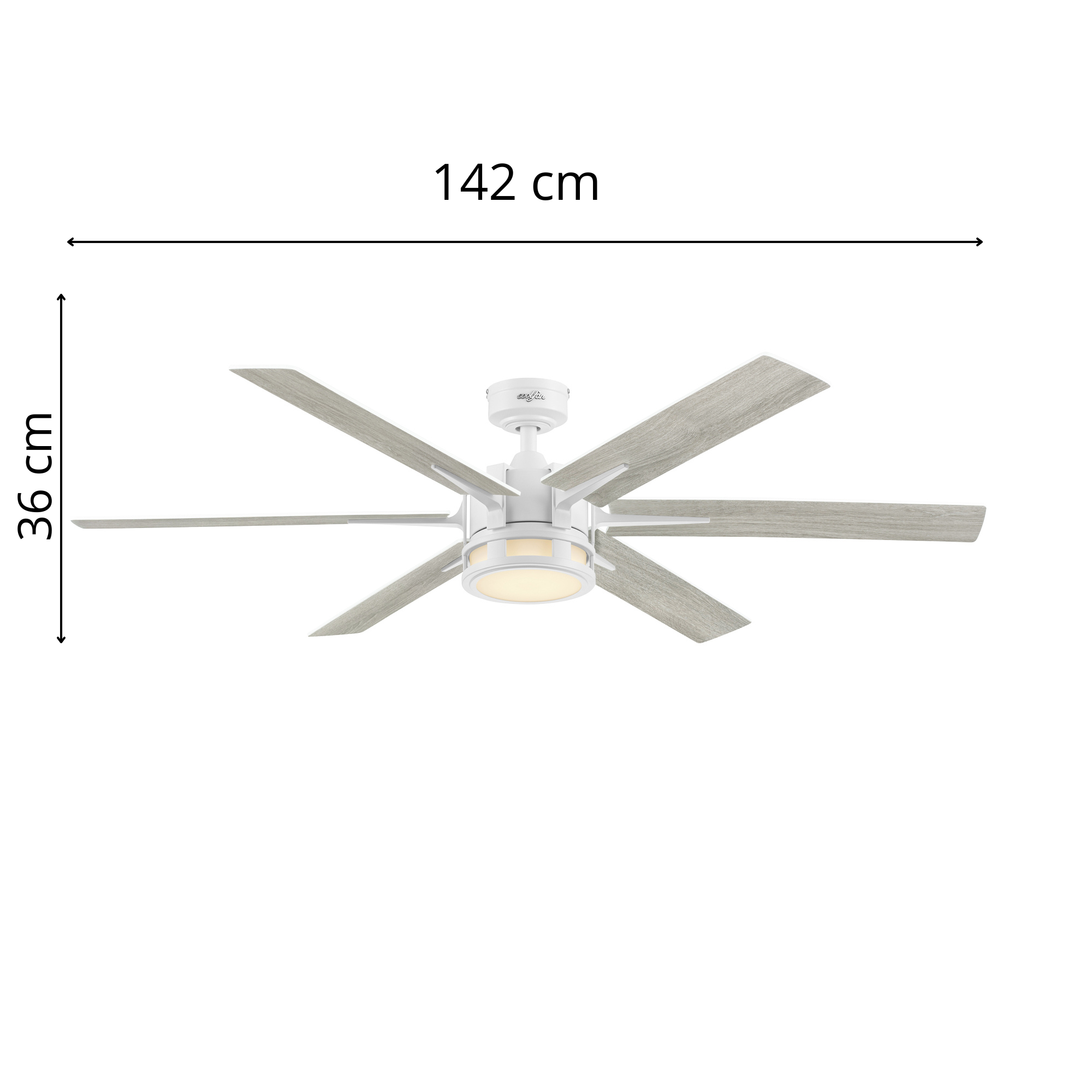 Foto 8 | Ventilador De Techo Santana Led De 56 Pulgadas Con Control Remoto Y Cambios De Luz