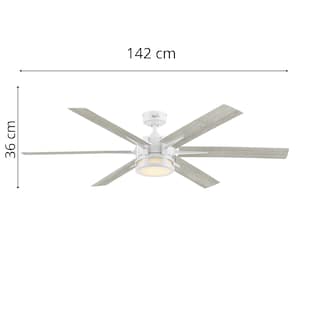 Foto 8 | Ventilador De Techo Santana Led De 56 Pulgadas Con Control Remoto Con Cambios De Luz