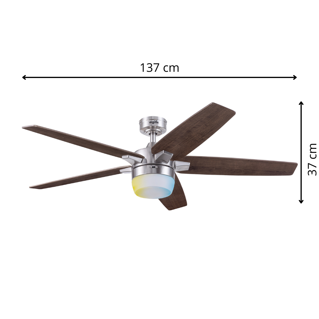 Foto 8 | Ventilador De Techo Led De 54 Pulgadas Con Control Remoto