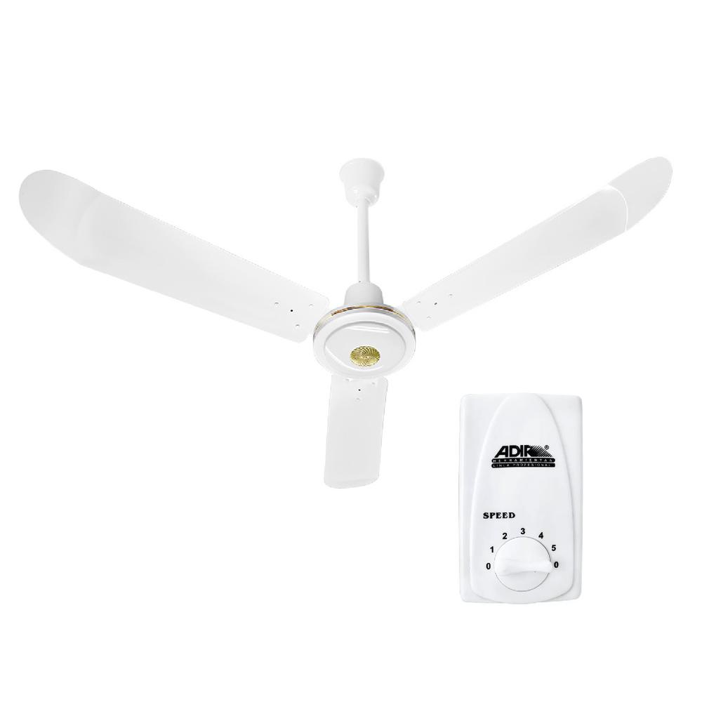 Ventilador de Techo Adir Blanco 3 Aspas + Control Remoto de Pared