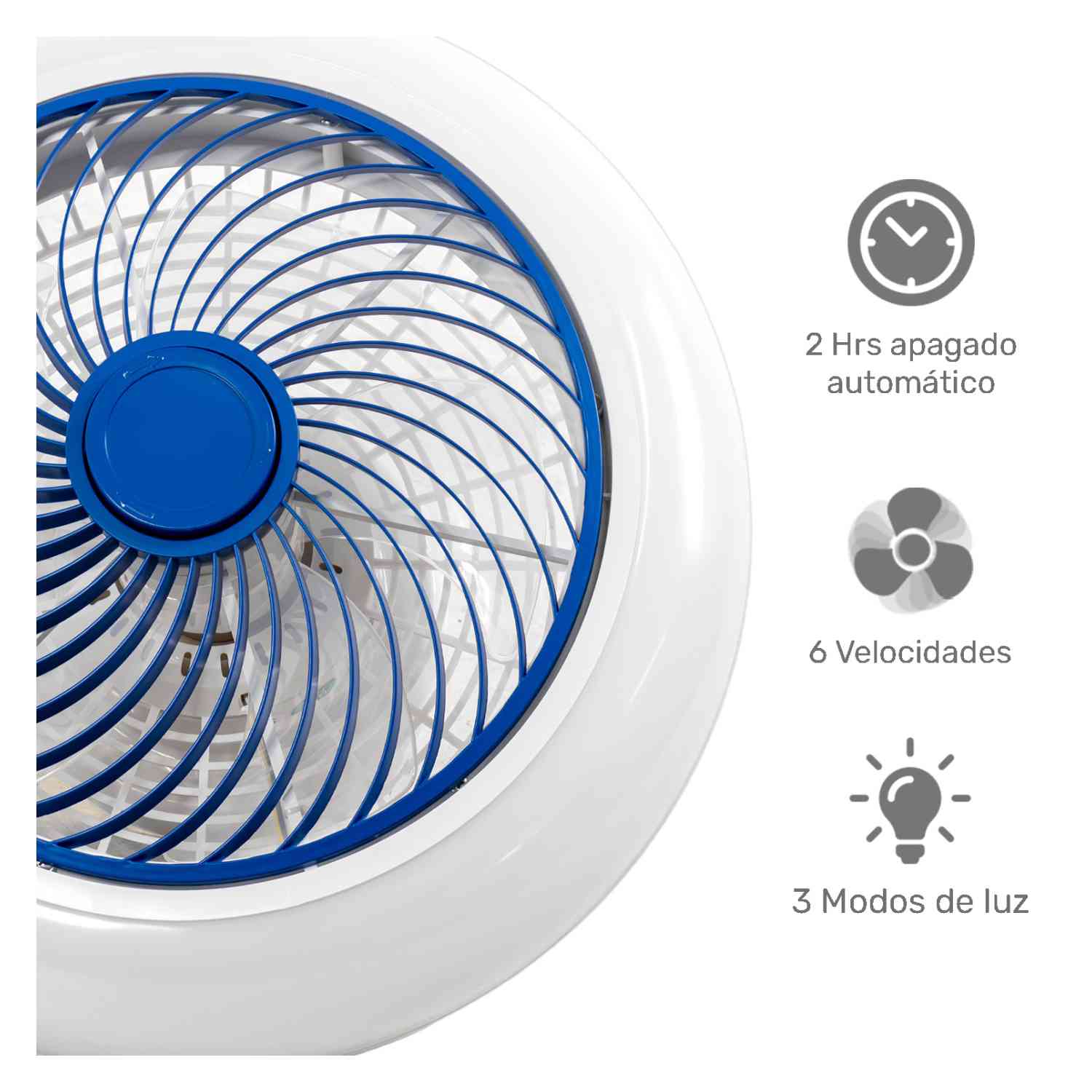 Foto 5 pulgar | Ventilador de Techo Inteligente Rack & Pack Lámpara Led 18'' Control Remoto