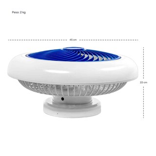 Foto 6 | Ventilador de Techo Inteligente Rack & Pack Lámpara Led 18'' Control Remoto