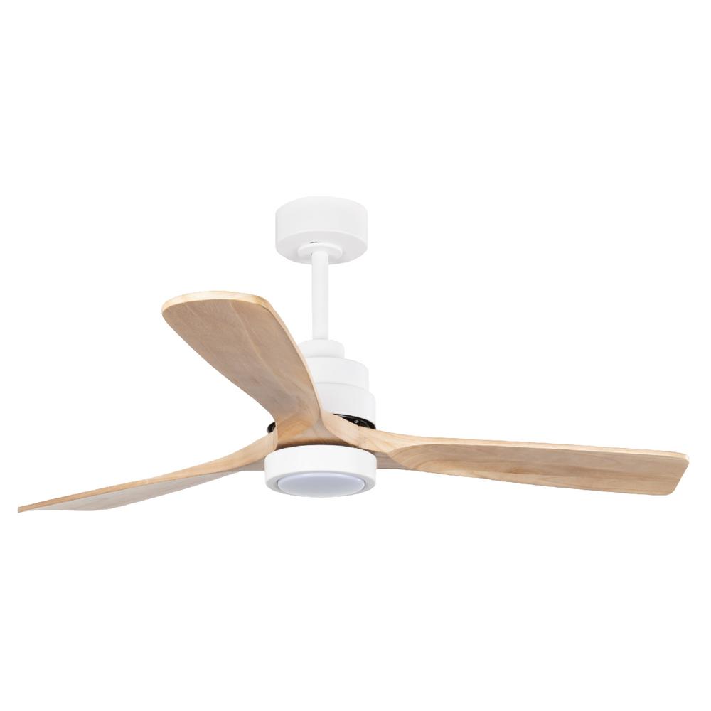Foto 2 pulgar | Ventilador de Techo Igoto V5201-IGO 52'' Luz Led 18 w Biena Blanco con Madera