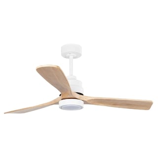 Foto 1 | Ventilador de Techo Igoto V5201-IGO 52'' Luz Led 18 w Biena Blanco con Madera