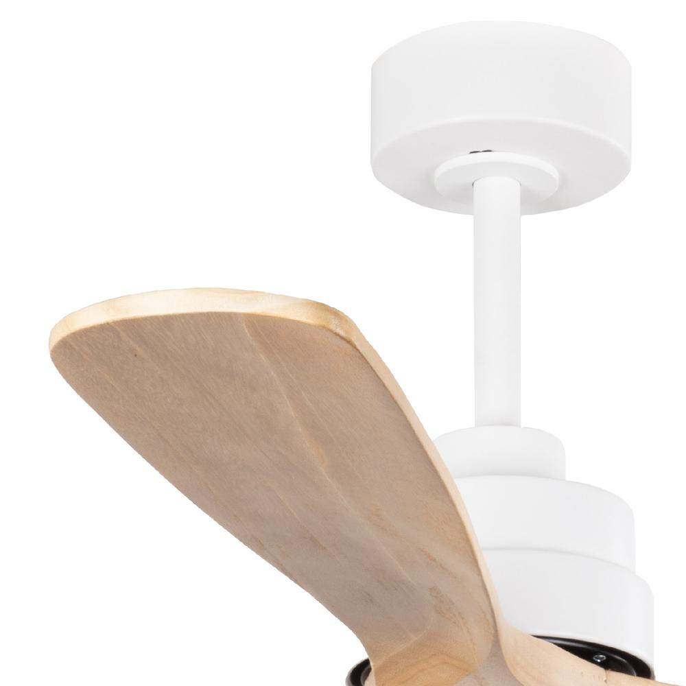Foto 5 | Ventilador de Techo Igoto V5201-IGO 52'' Luz Led 18 w Biena Blanco con Madera