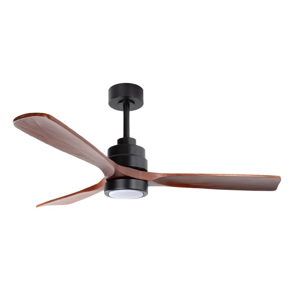 Foto 2 pulgar | Ventilador de Techo Igoto V5203-IGO 52'' Luz Led 18 Ww Biena Negro-Nogal
