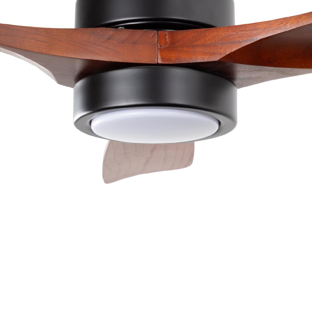 Foto 5 pulgar | Ventilador de Techo Igoto V5203-IGO 52'' Luz Led 18 Ww Biena Negro-Nogal