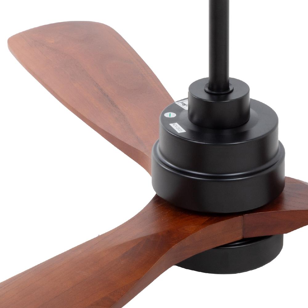 Foto 7 pulgar | Ventilador de Techo Igoto V5203-IGO 52'' Luz Led 18 Ww Biena Negro-Nogal