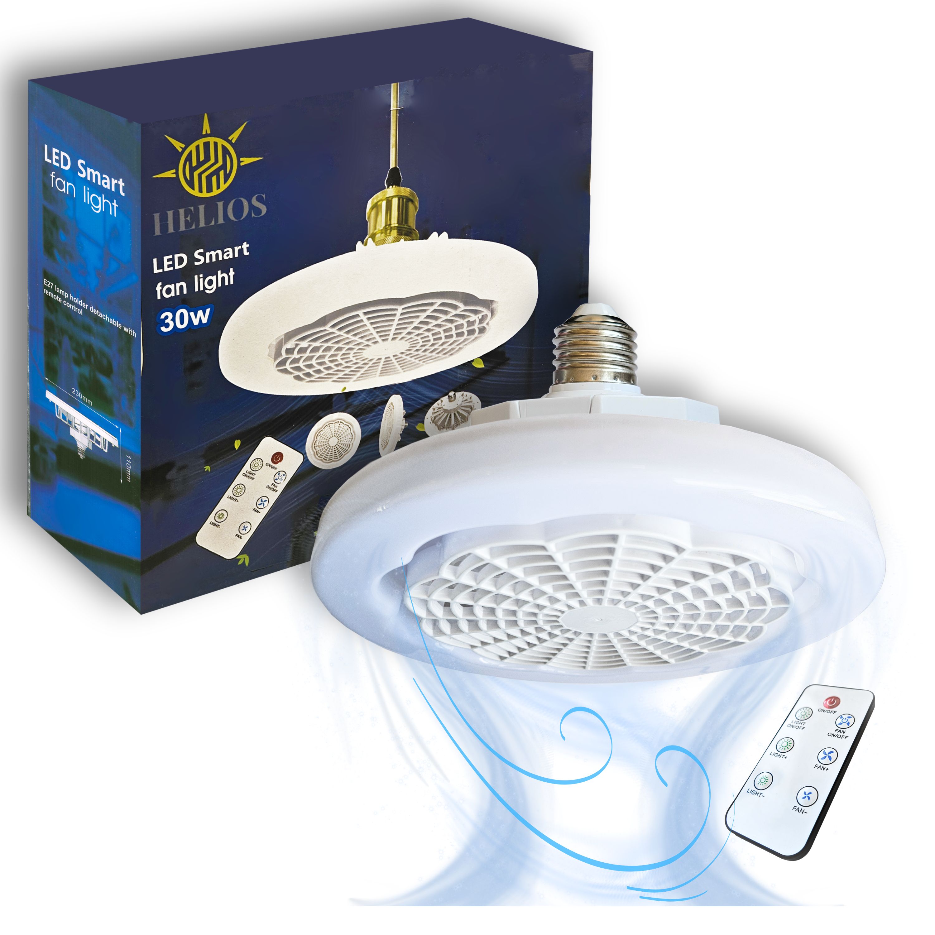 Foto 3 pulgar | Lámpara de Techo Led con Ventilador Integrado LUXVI