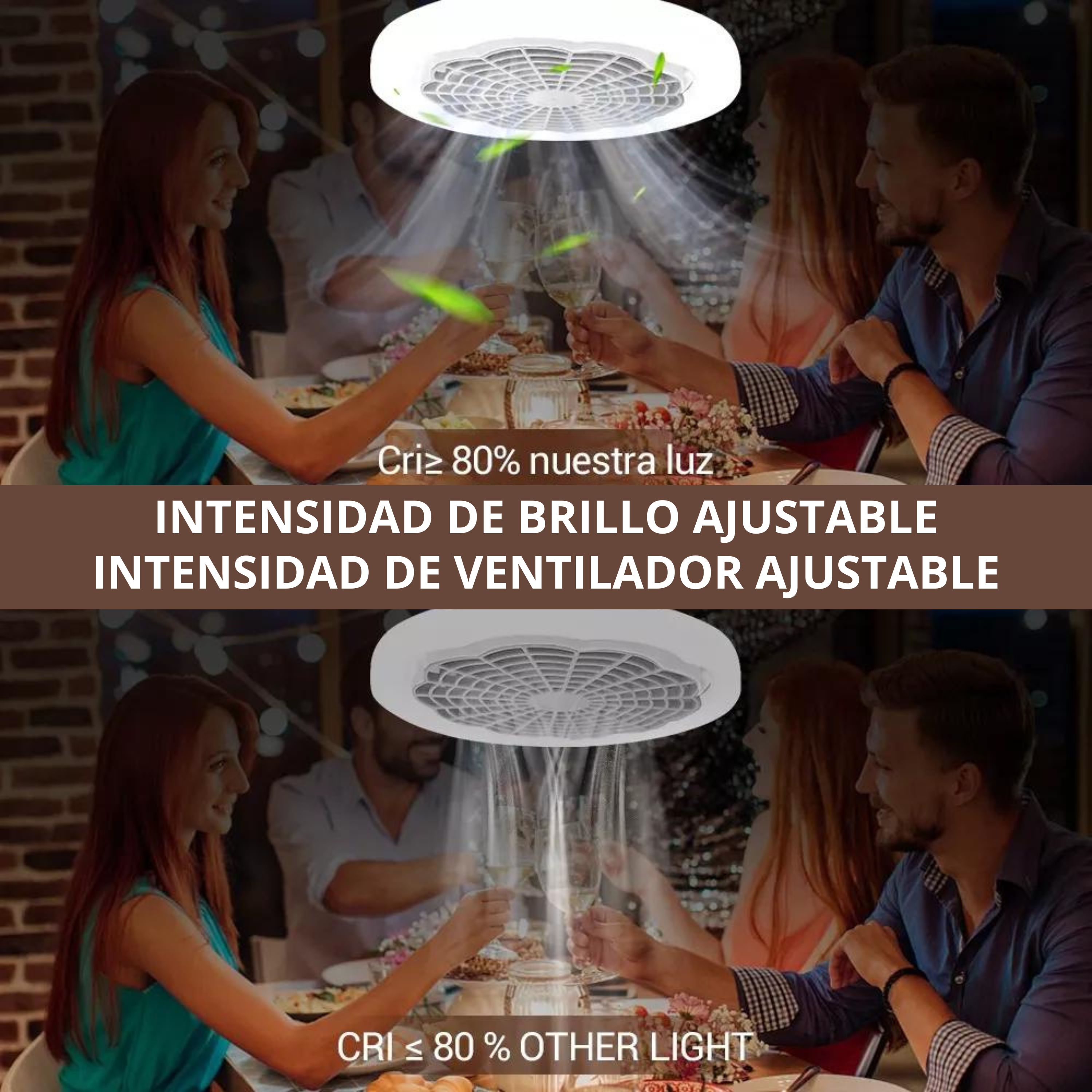 Foto 4 pulgar | Lámpara de Techo Led con Ventilador Integrado LUXVI