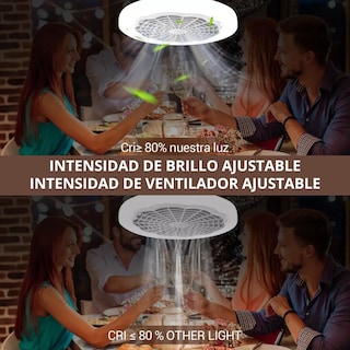 Foto 3 | Lámpara de Techo Led con Ventilador Integrado LUXVI