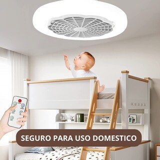 Foto 5 | Lámpara de Techo Led con Ventilador Integrado LUXVI