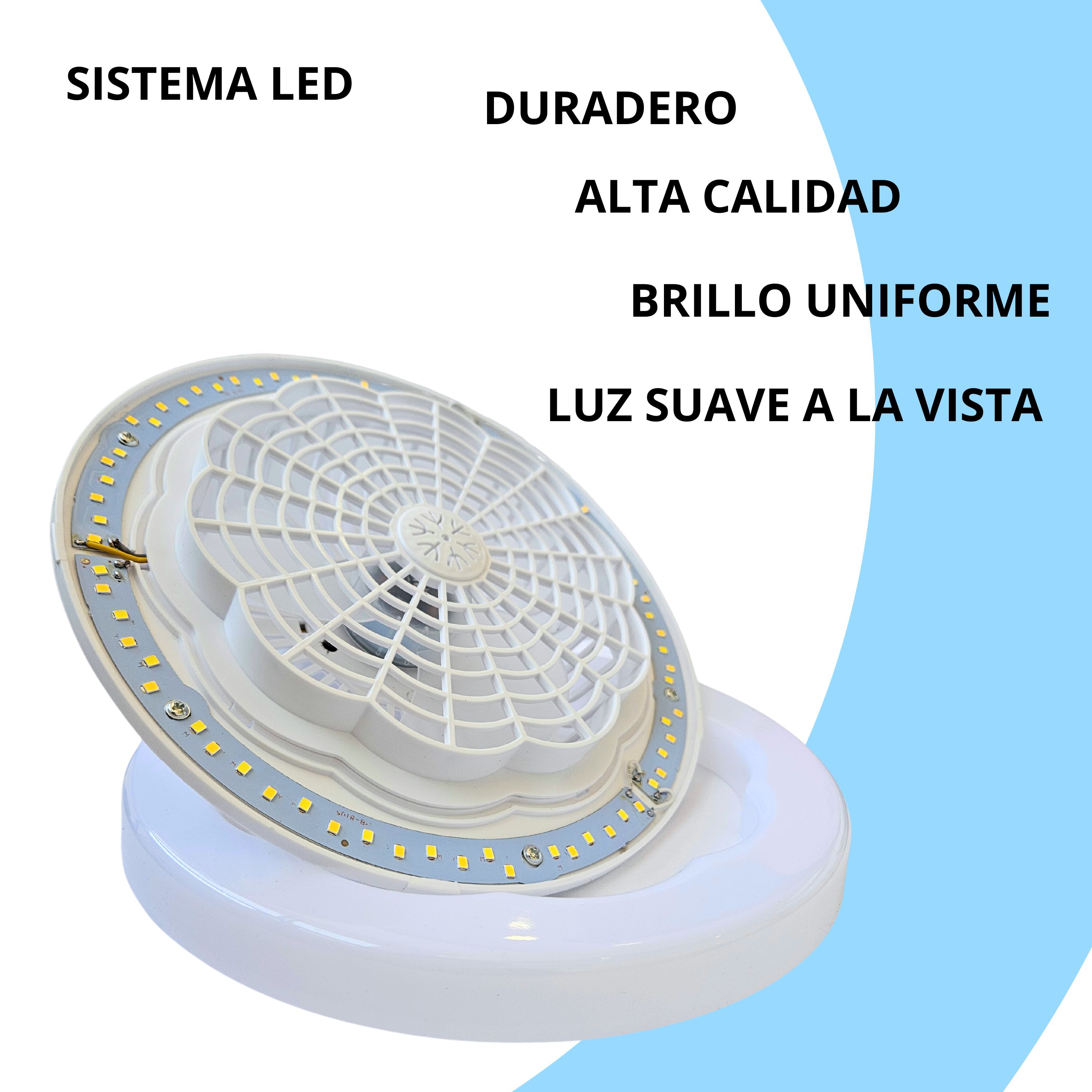 Foto 7 pulgar | Lámpara de Techo Led con Ventilador Integrado LUXVI