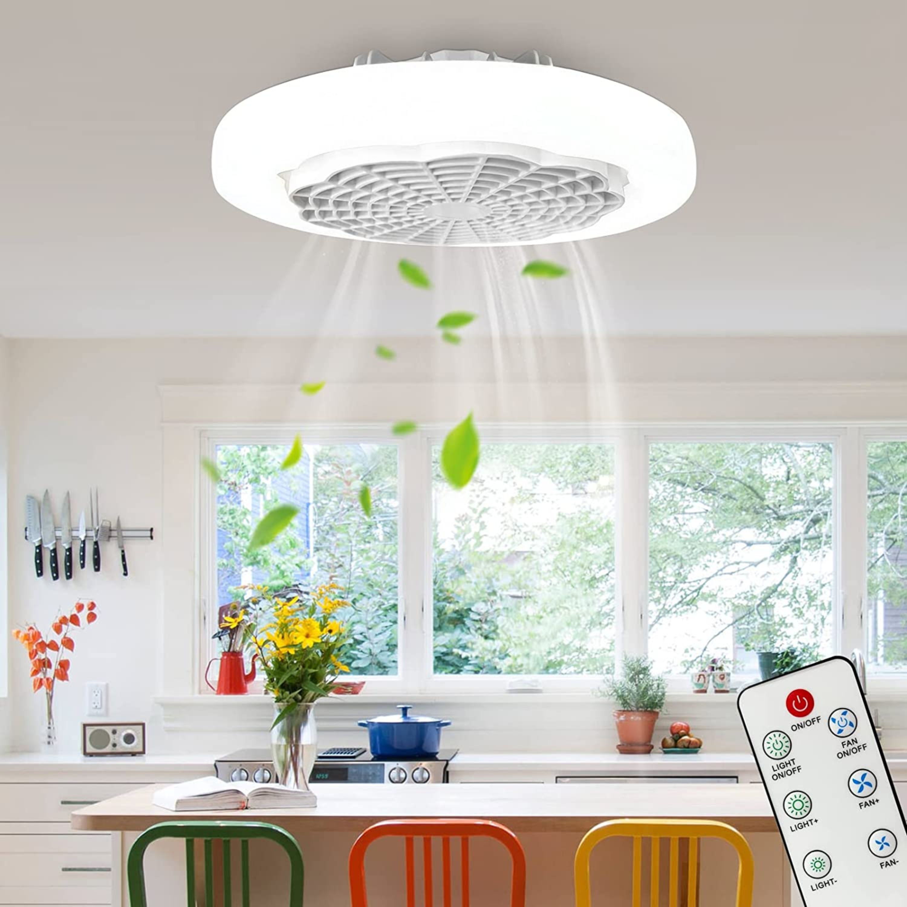 Foto 8 pulgar | Lámpara de Techo Led con Ventilador Integrado LUXVI