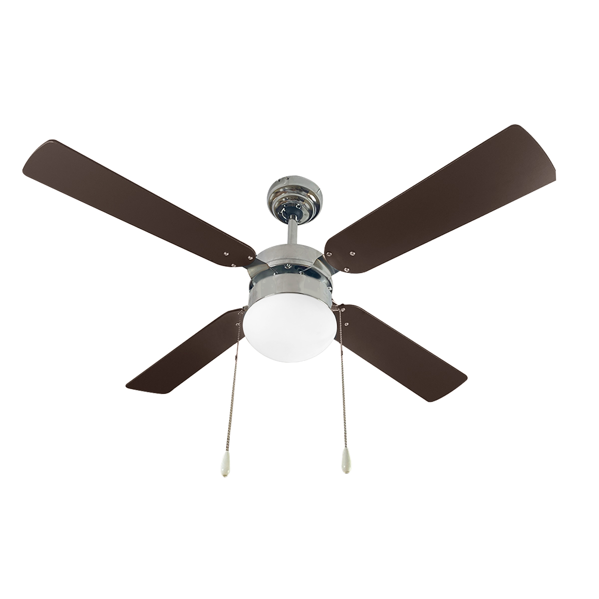 Ventilador de Techo Beckon Moderno de 42 Pulgadas 107 cm 4 Aspas Acabado Tipo Madera