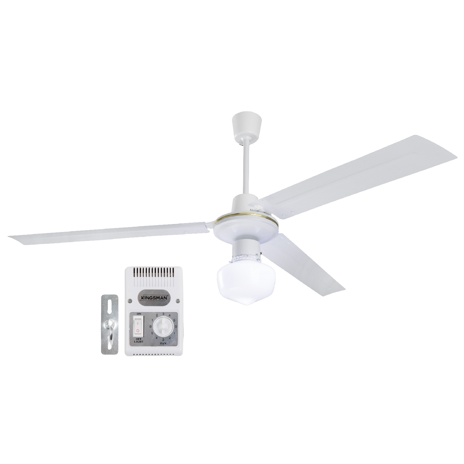 Ventilador de Techo con Luz Led Kingsman 56'' Diámetro