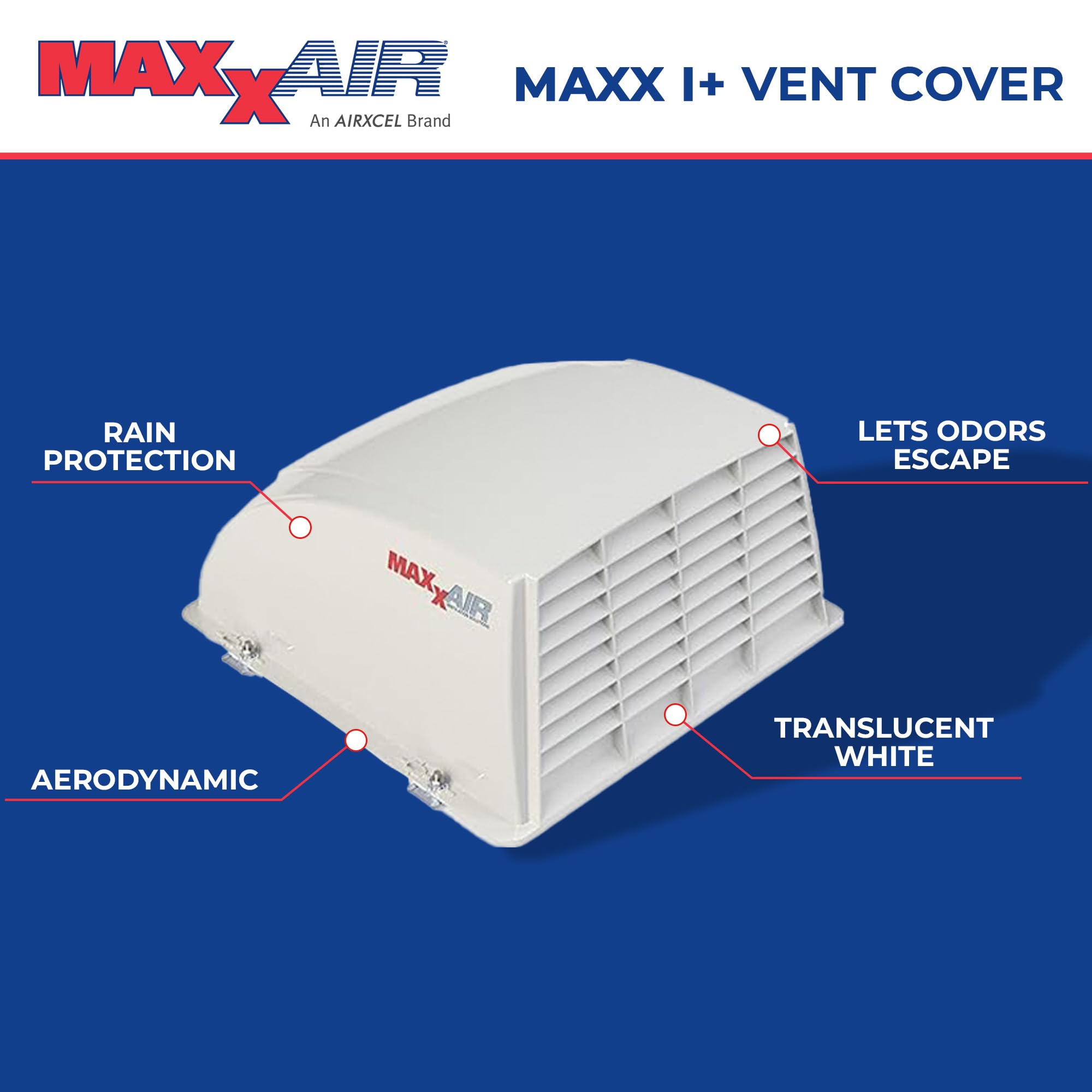 Foto 3 pulgar | Tapa De Ventilación Maxxair Maxx I+ Para Ventiladores De Techo De Autocaravanas, Color Blanco - Venta Internacional.