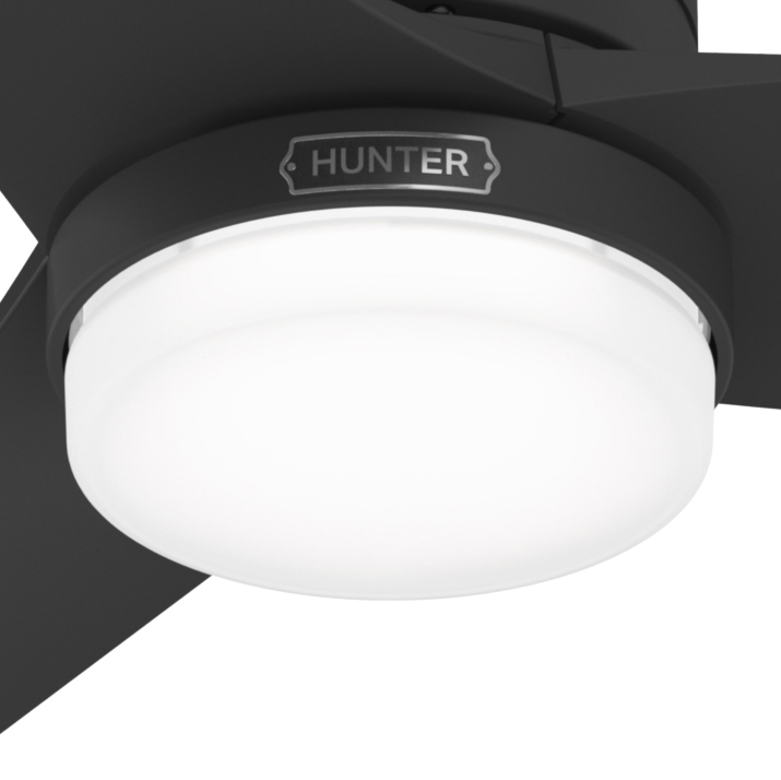 Foto 3 | Ventilador de Techo Hunter Brookhaven de 52 Pulgadas Negro Mate