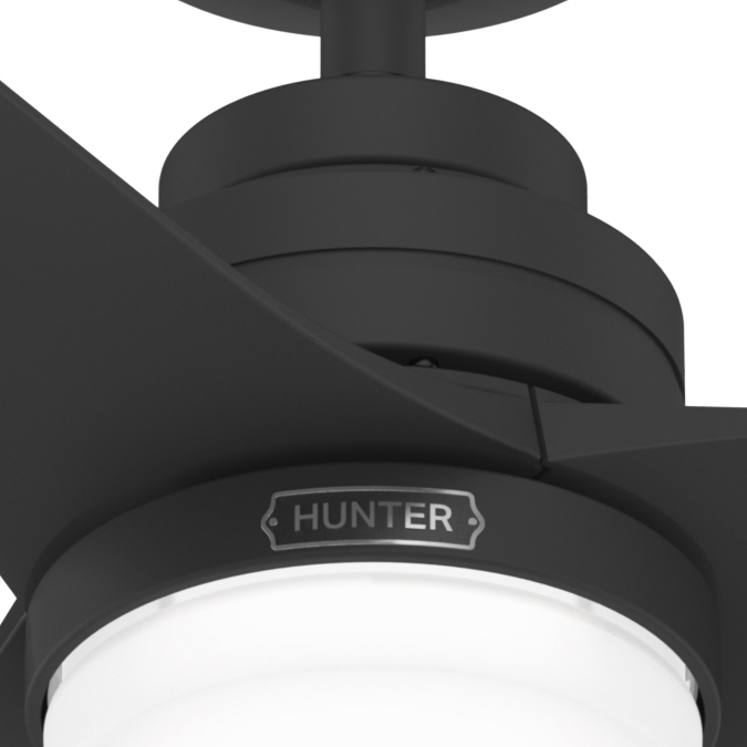 Foto 4 | Ventilador de Techo Hunter Brookhaven de 52 Pulgadas Negro Mate