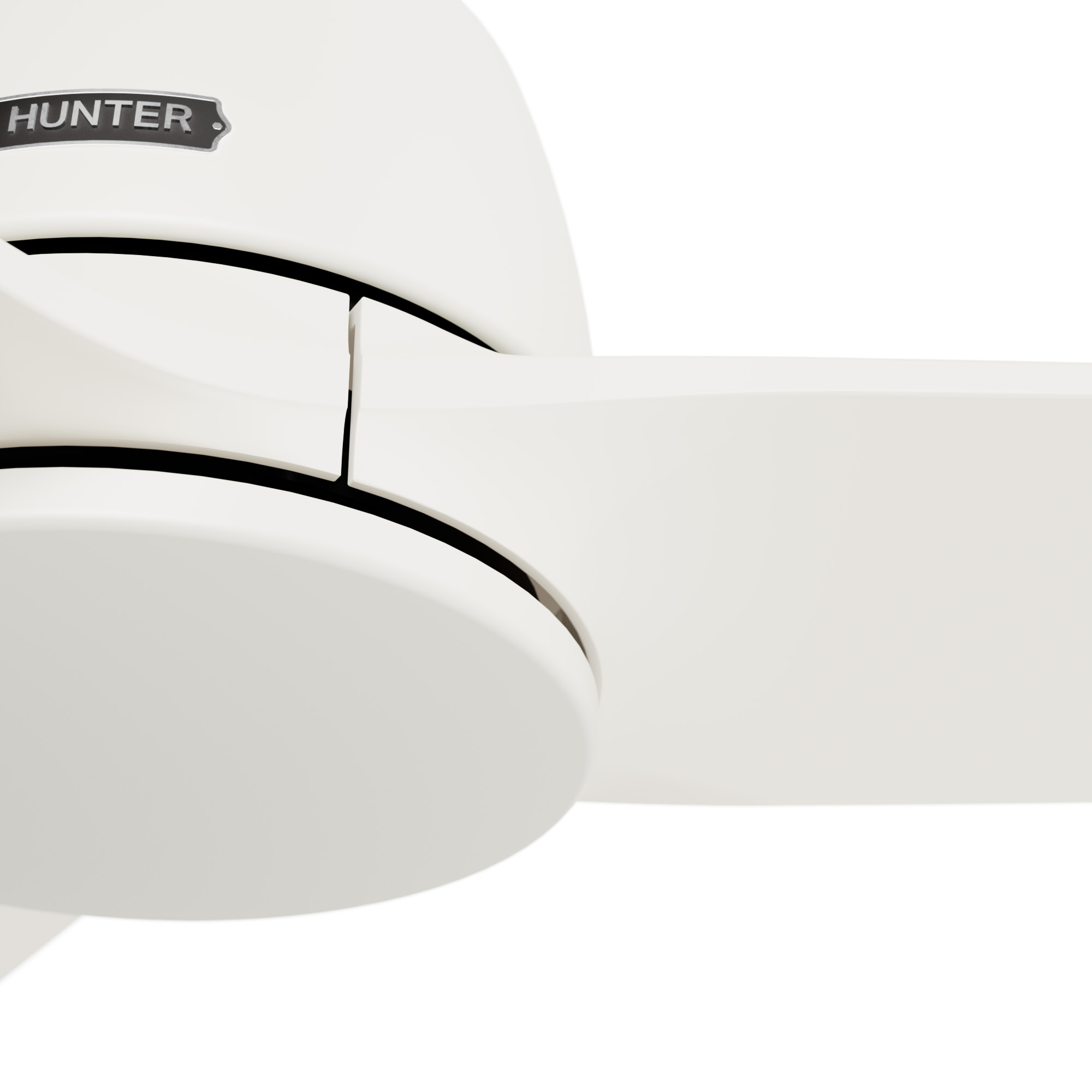 Foto 2 | Ventilador de Techo Hunter 52 Pulgadas Blanco Mate con Control Remoto