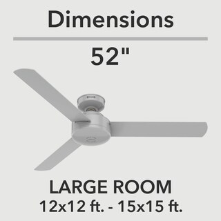 Foto 8 | Ventilador de Techo Hunter Presto de 52 Pulgadas Gris Paloma