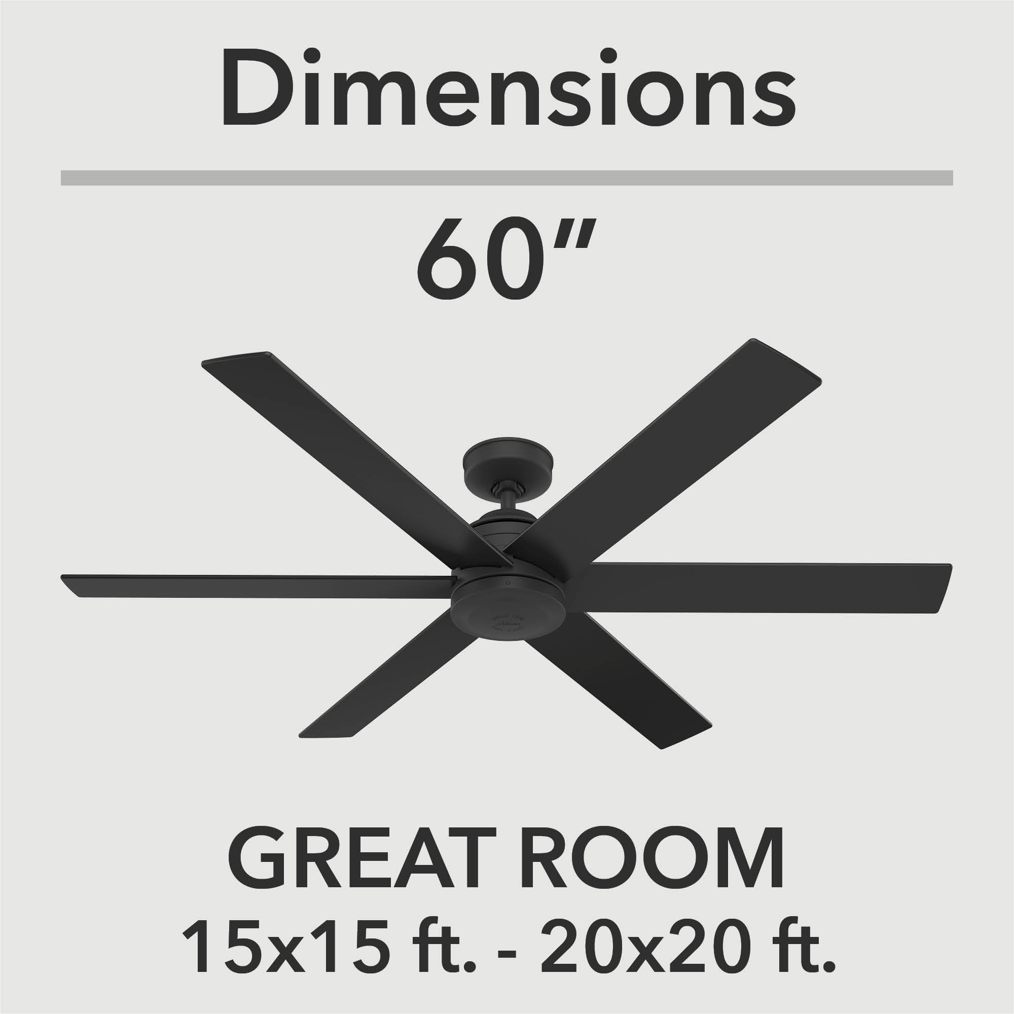 Foto 9 pulgar | Ventilador de Techo Hunter 60 Pulgadas Negro Mate