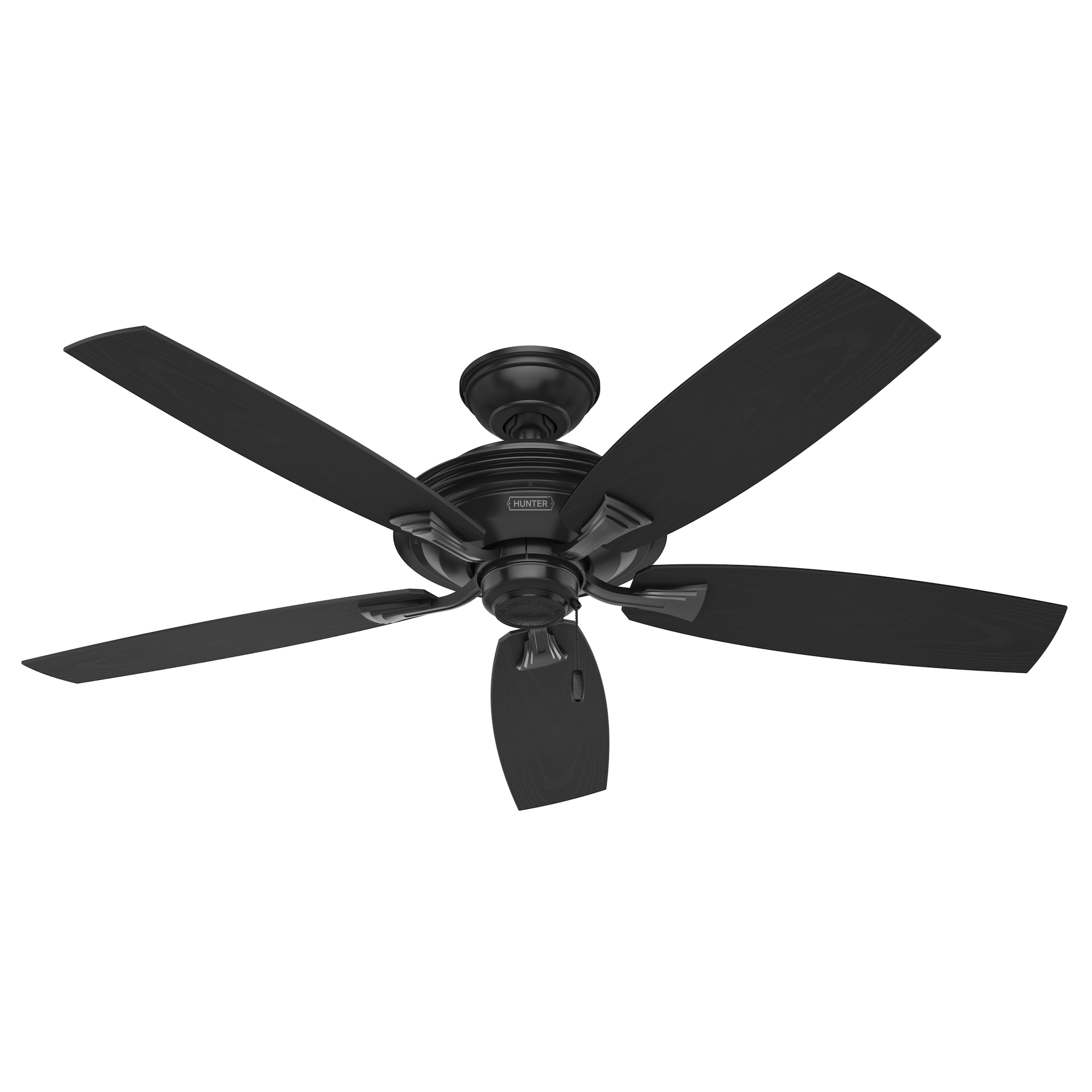 Ventilador de Techo 52 Pulgadas Apto Negro Mate