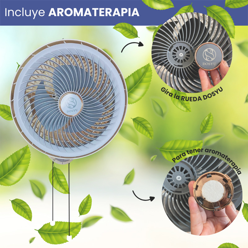 Foto 5 pulgar | Ventilador de Pared Dosyu 3 Velocidades