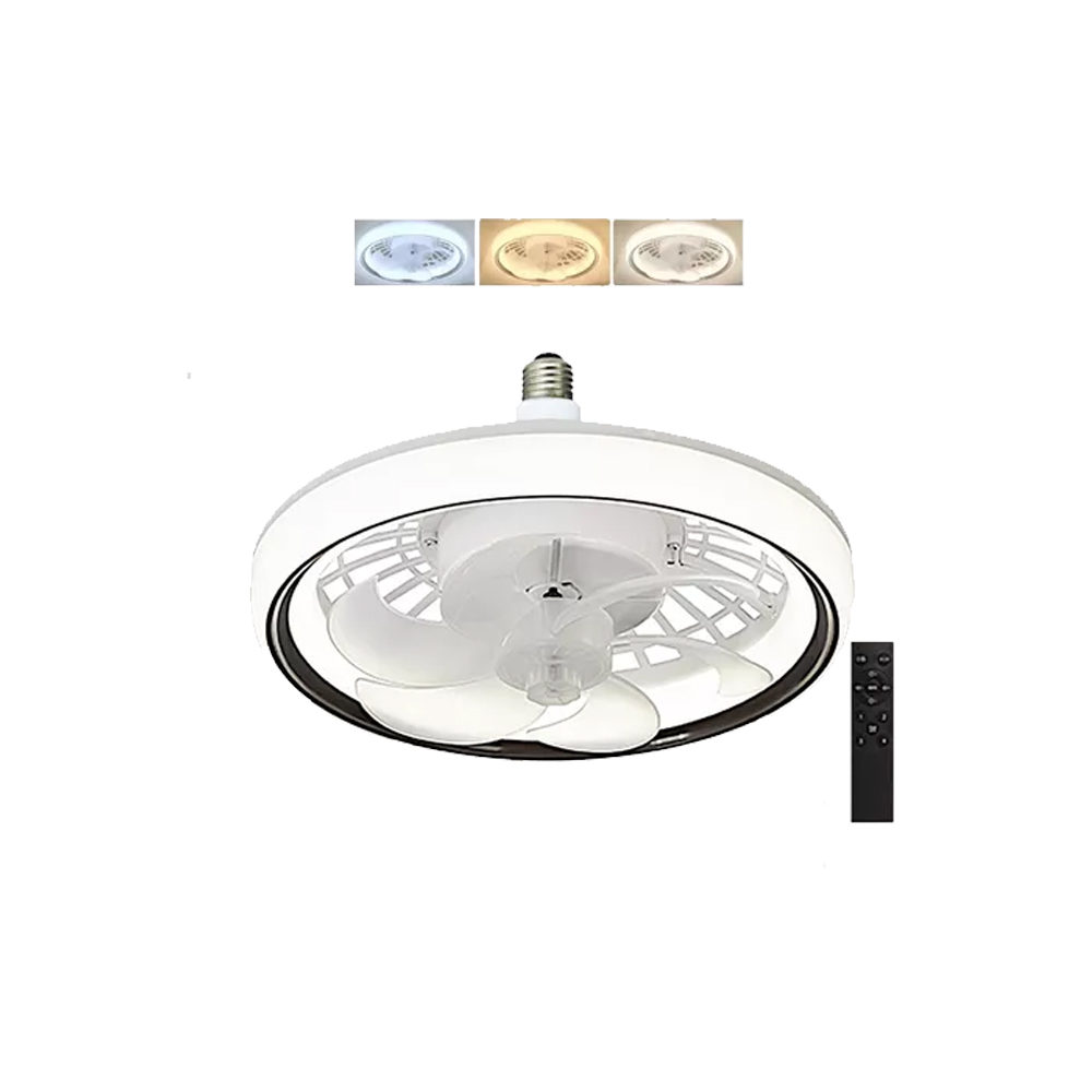Foto 4 pulgar | Ventilador de Techo Megaluz Iluminación Led 3 Tonos Luz Temporizador 4 Velocidades