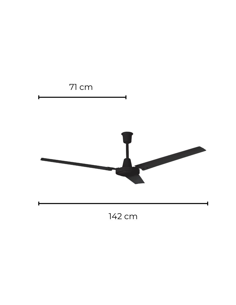 Foto 6 | Pack de 3 Ventiladores Industriales de Techo Coolfan Greco Negros