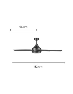 Foto 6 | Ventilador De Techo Para Exterior Coolfan Vayu 52 Pulgadas Con Luz Led