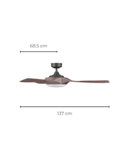 Foto 6 | Ventilador De Techo Para Exterior De 54 Pulgadas Coolfan Saturno Con Luz Led