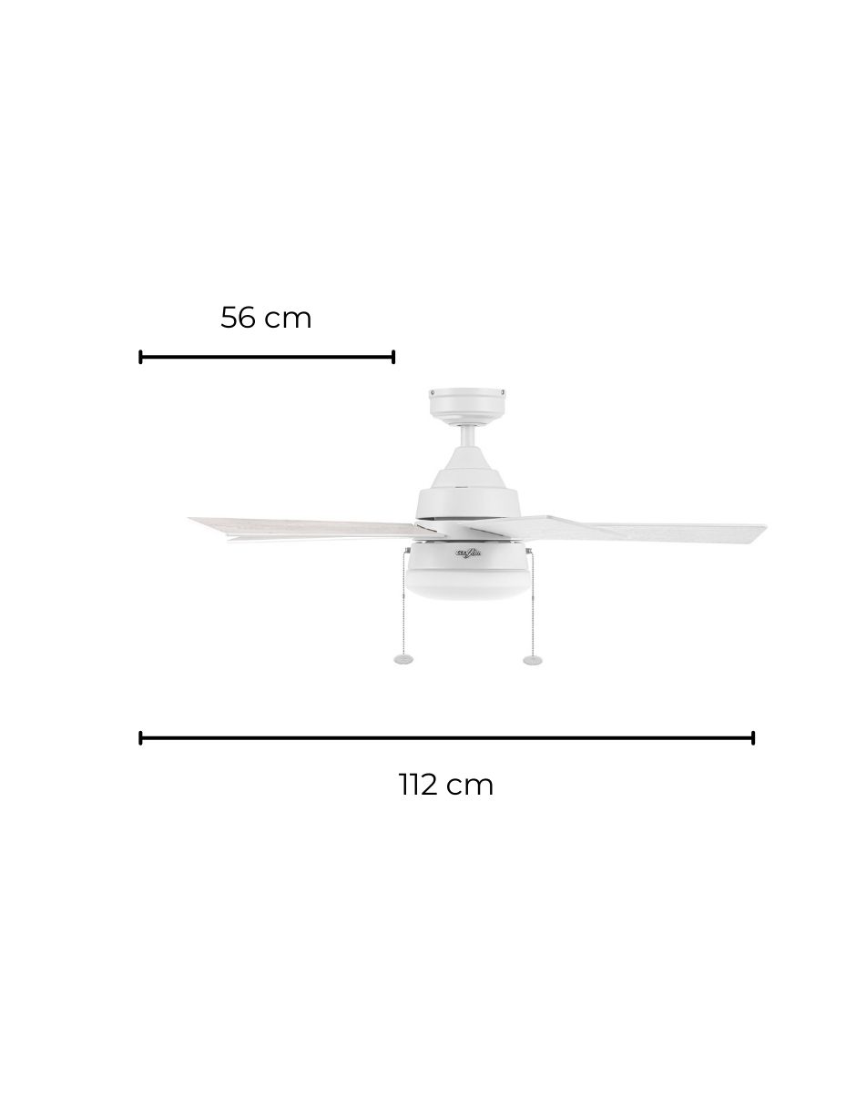 Foto 7 | Ventilador Techo Para Exterior Coolfan Céfiro Blanco 44 Pulgadas Conluz Led