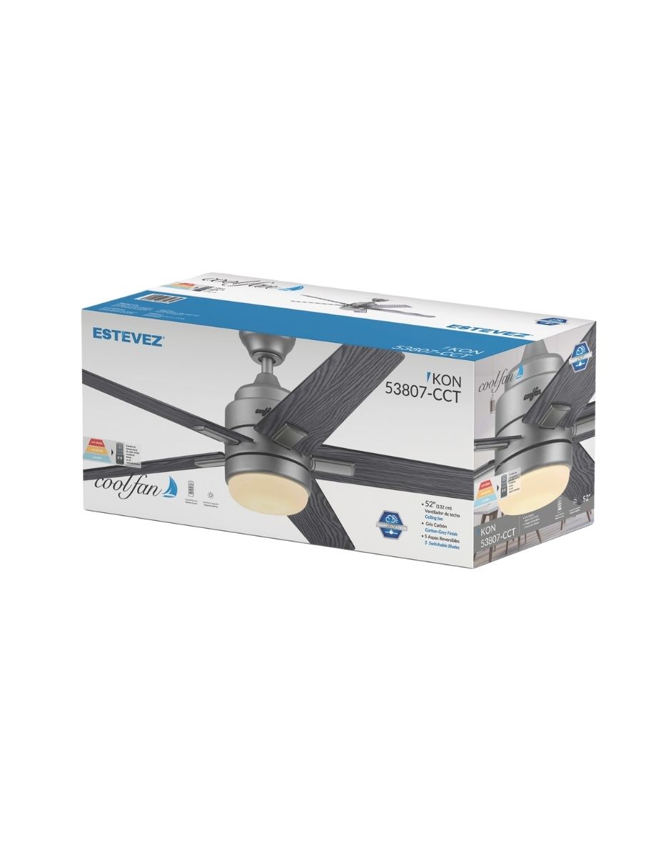 Foto 6 pulgar | Ventilador Techo Para Exterior Coolfan Kon 52' Pulgadas Con Luz Led Cct