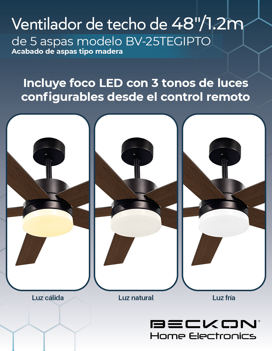 Foto 4 pulgar | Ventilador de Techo Beckon 6 Velocidades