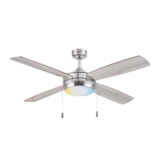 Foto 1 | Ventilador De Techo De 52 Pulgadas Con Luz Led Y 4 Aspas Reversibles De Madera Con Control Remoto