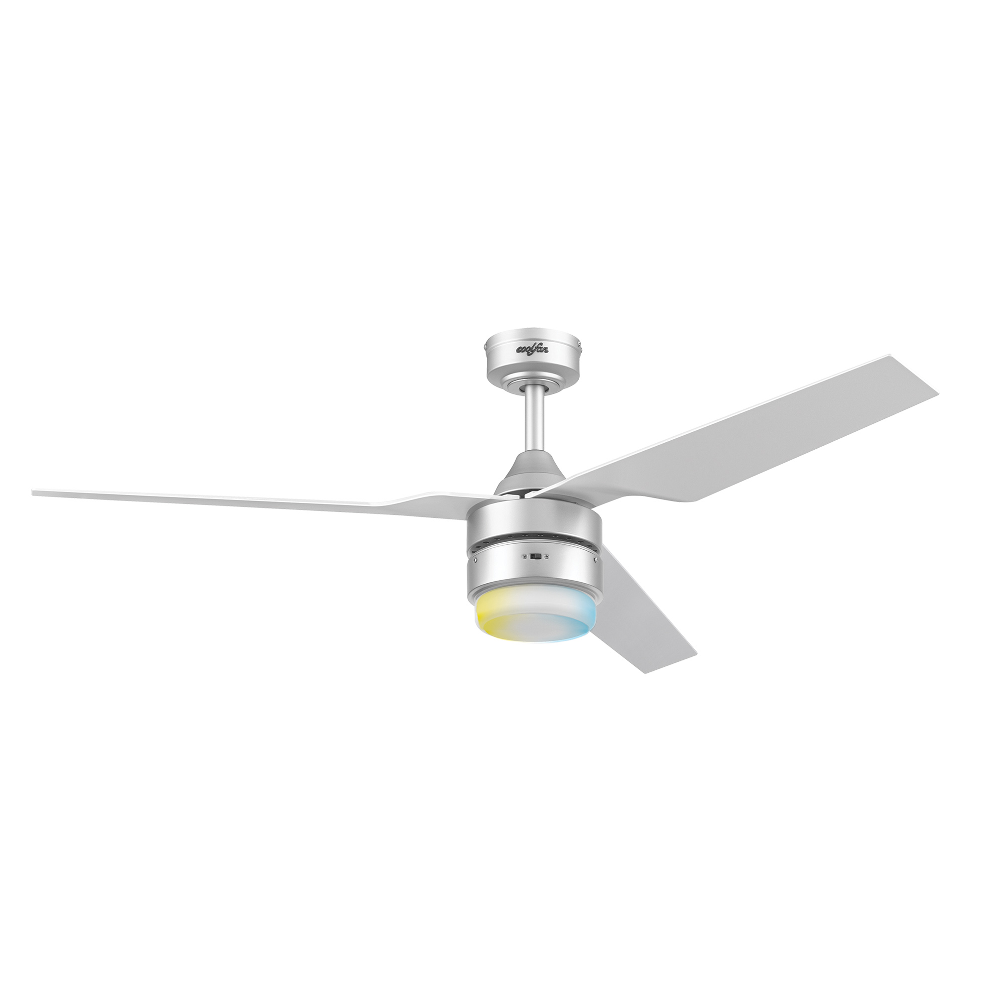 Foto 2 pulgar | Coolfan Ventilador De Techo De 52 Pulgadas Con Luz Led Y 3 Aspas Plásticas Con Control Remoto Para Interior Y Exterior