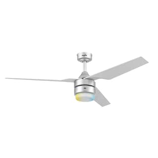 Foto 1 | Coolfan Ventilador De Techo De 52 Pulgadas Con Luz Led Y 3 Aspas Plásticas Con Control Remoto Para Interior Y Exterior