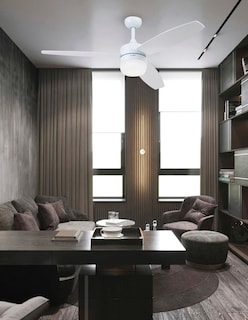 Foto 7 | Coolfan Ventilador De Techo Smart De 52 Pulgadas Con Luz Led Y 3 Aspas Reversibles Con Control De Cadena